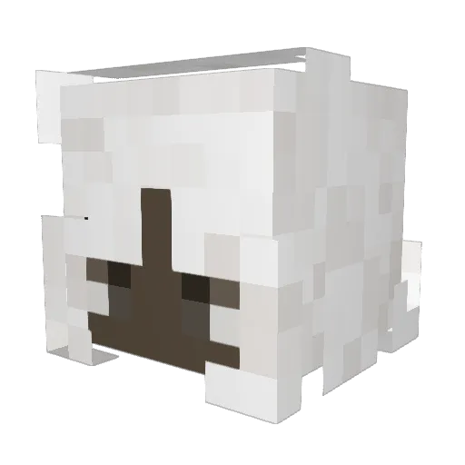 Osnella Minecraft avatar head, 3D render