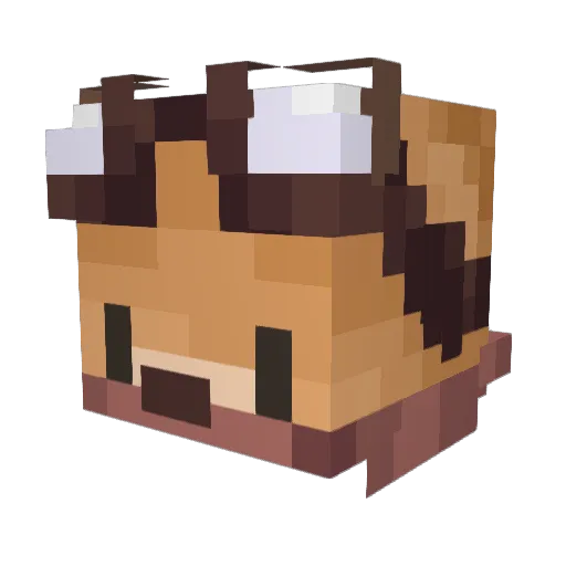 Osnott Minecraft avatar head, 3D render