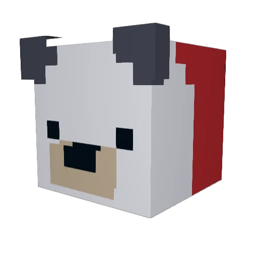 OsoBarry Minecraft avatar head, 3D render