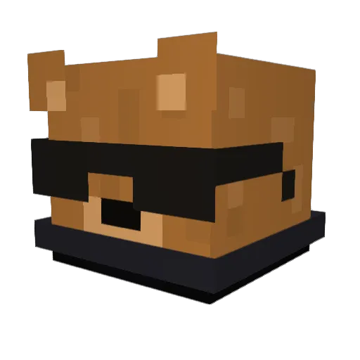 OsoDMC Minecraft avatar head, 3D render