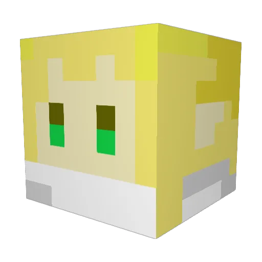 Osodana Minecraft avatar head, 3D render