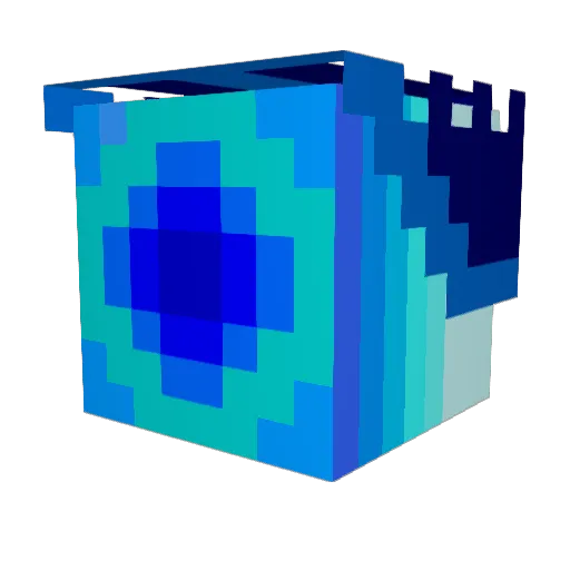 Ospekki Minecraft avatar head, 3D render