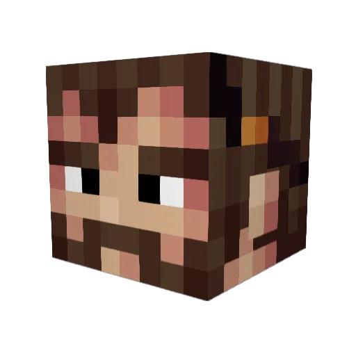 Osperyll Minecraft avatar head, 3D render