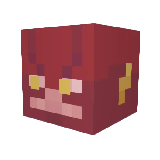 Ospreu Minecraft avatar head, 3D render