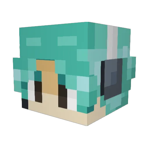 Ospreynt Minecraft avatar head, 3D render