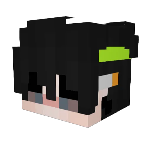 OsrbBussin Minecraft avatar head, 3D render