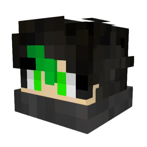 Osryce Minecraft avatar head, 3D render