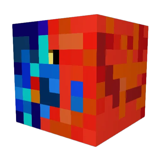 Ossi250 Minecraft avatar head, 3D render