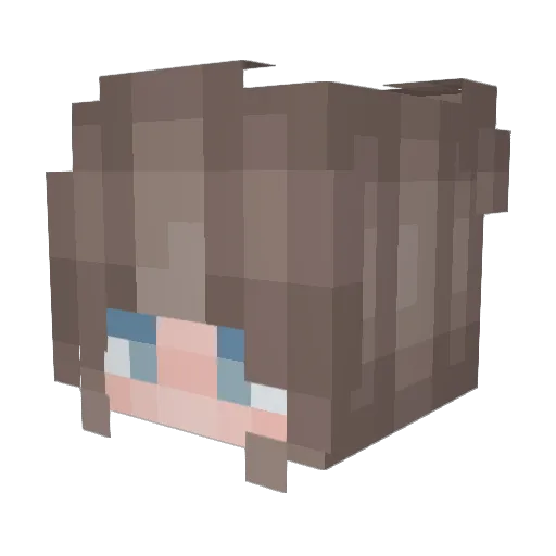 OssiAnni Minecraft avatar head, 3D render