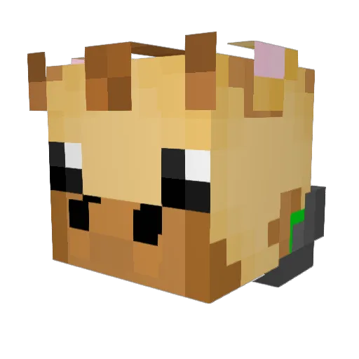 OssiconeC Minecraft avatar head, 3D render