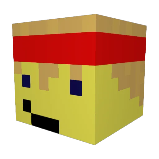 Ossii_ Minecraft avatar head, 3D render
