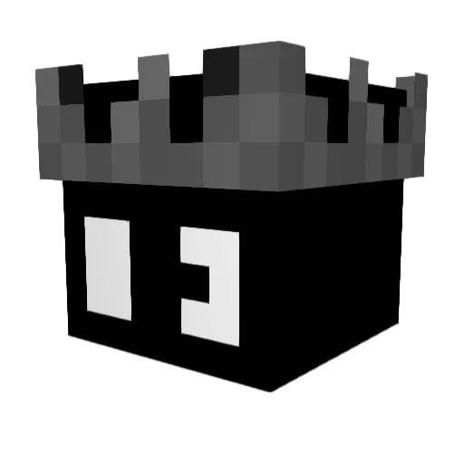 Ossscis Minecraft avatar head, 3D render