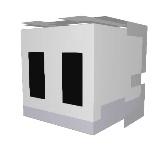 Ossssar Minecraft avatar head, 3D render