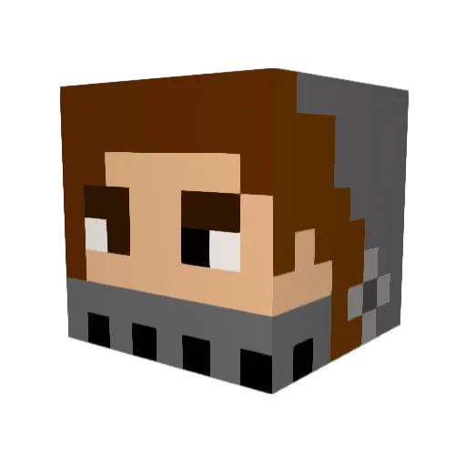 Ossur08 Minecraft avatar head, 3D render