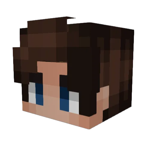 Ostarch Minecraft avatar head, 3D render