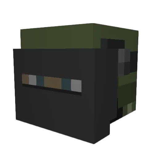 Ostarman Minecraft avatar head, 3D render