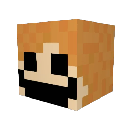 Ostarpro Minecraft avatar head, 3D render