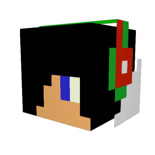 Osten01 Minecraft avatar head, 3D render