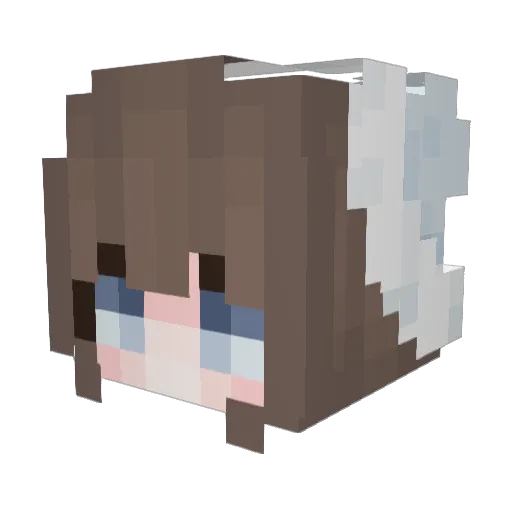 Ostenria Minecraft avatar head, 3D render