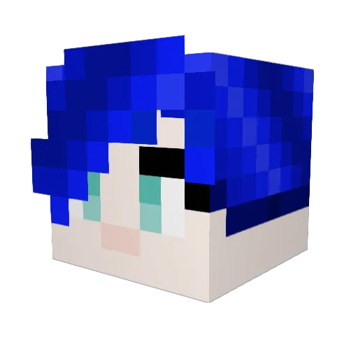 Osteper Minecraft avatar head, 3D render