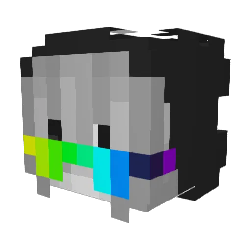 Ostepsister Minecraft avatar head, 3D render