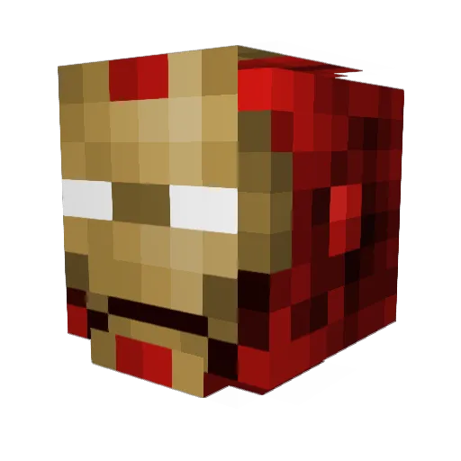 Oster06 Minecraft avatar head, 3D render