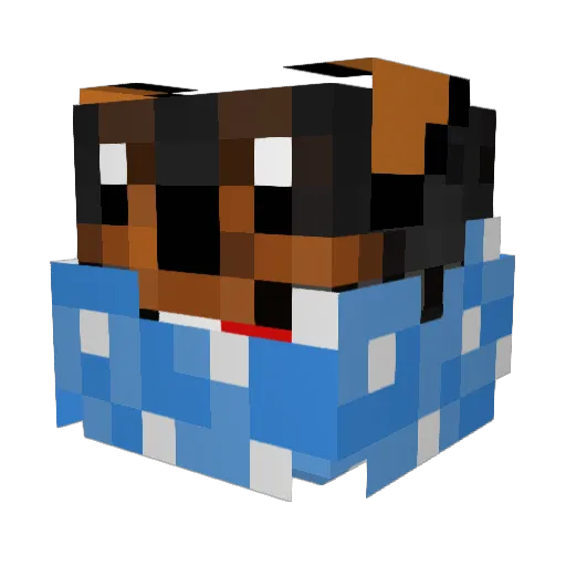 OsterEiDobi Minecraft avatar head, 3D render