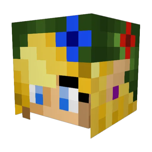 Osti27 Minecraft avatar head, 3D render
