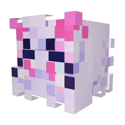 Ostrali Minecraft avatar head, 3D render
