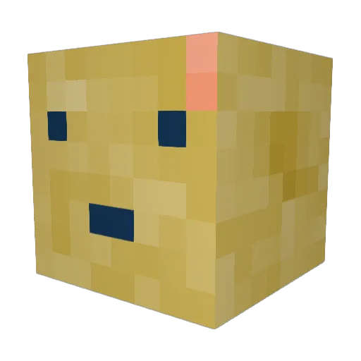 OstrichGhoul Minecraft avatar head, 3D render