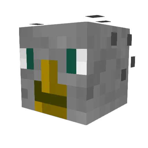 OstrichMan2025 Minecraft avatar head, 3D render