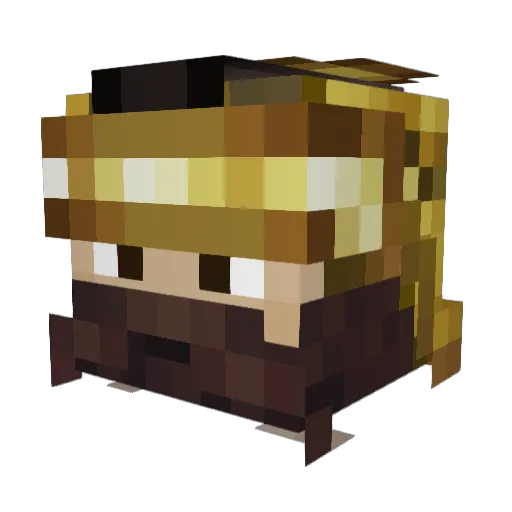 OstrogothV2 Minecraft avatar head, 3D render