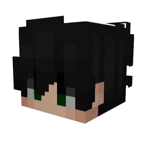 Ostrv Minecraft avatar head, 3D render