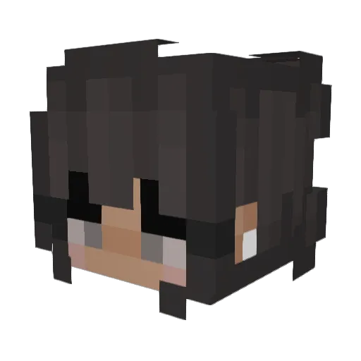 Ostyss Minecraft avatar head, 3D render