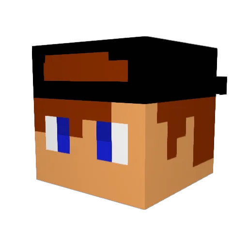 Osvaldo09 Minecraft avatar head, 3D render