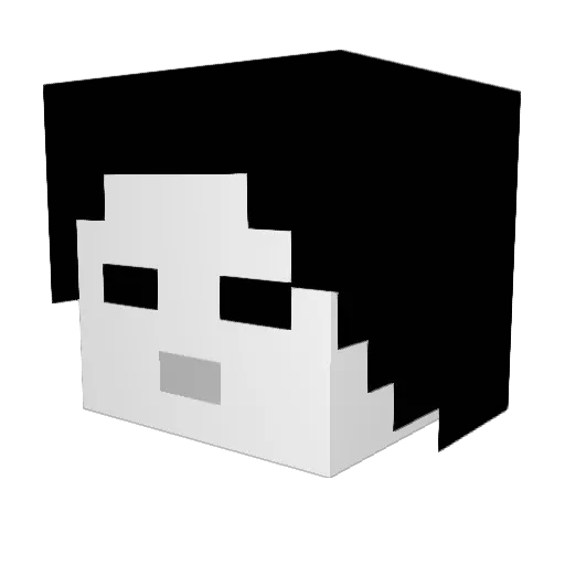 OsvaldoHWMX Minecraft avatar head, 3D render