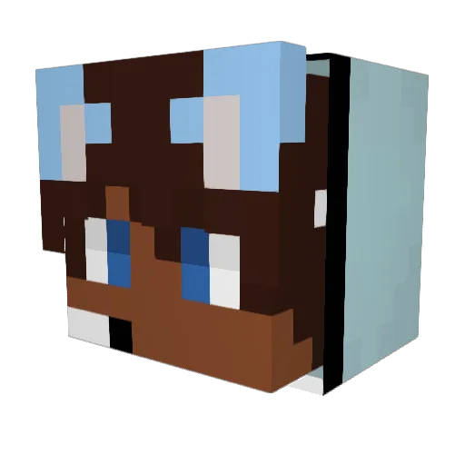 Osvi Minecraft avatar head, 3D render