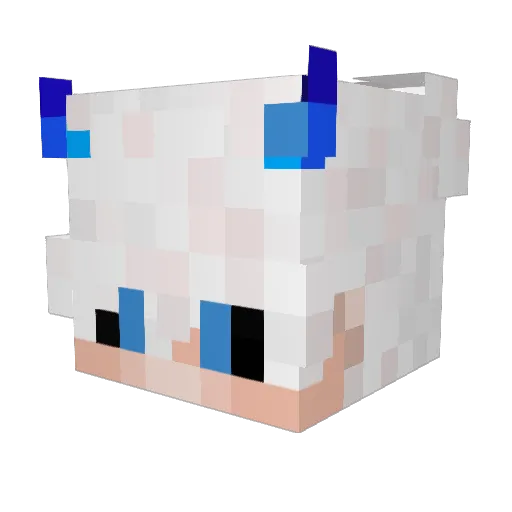 Osvip_GM Minecraft avatar head, 3D render