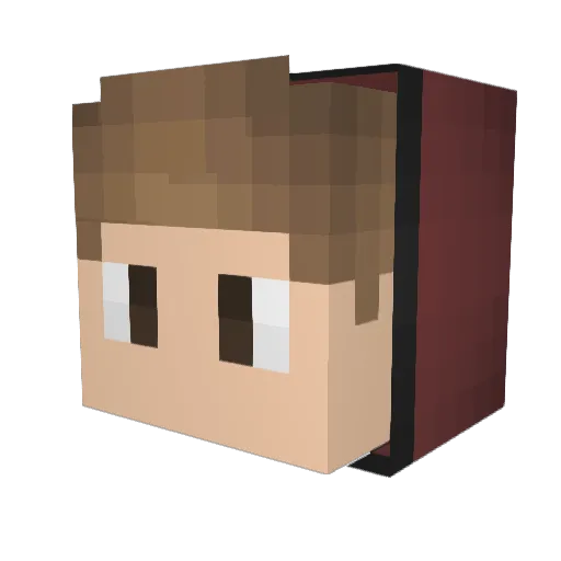 Osviz Minecraft avatar head, 3D render
