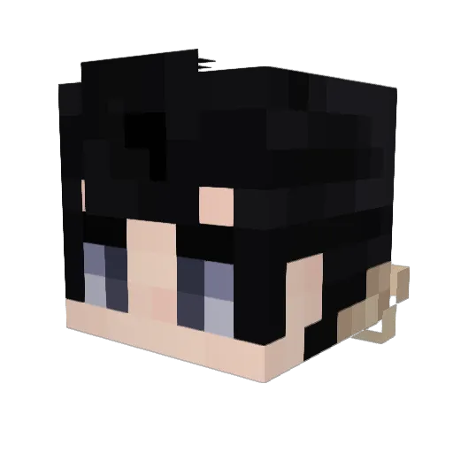 Oswald75 Minecraft avatar head, 3D render