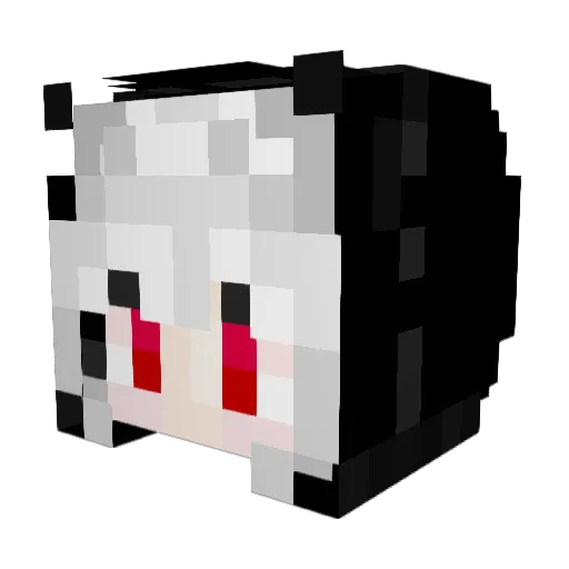 Osyoyu_ Minecraft avatar head, 3D render