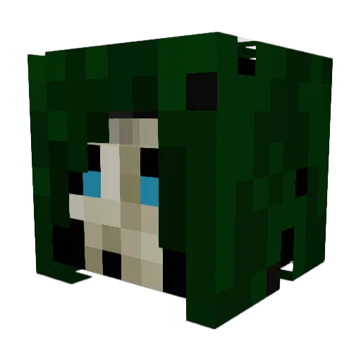 Oszimi Minecraft avatar head, 3D render