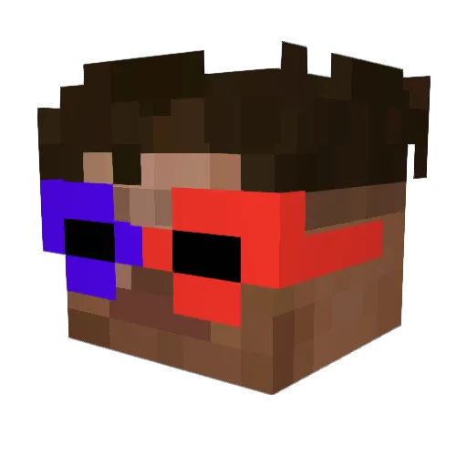 OszustZeSlaska Minecraft avatar head, 3D render