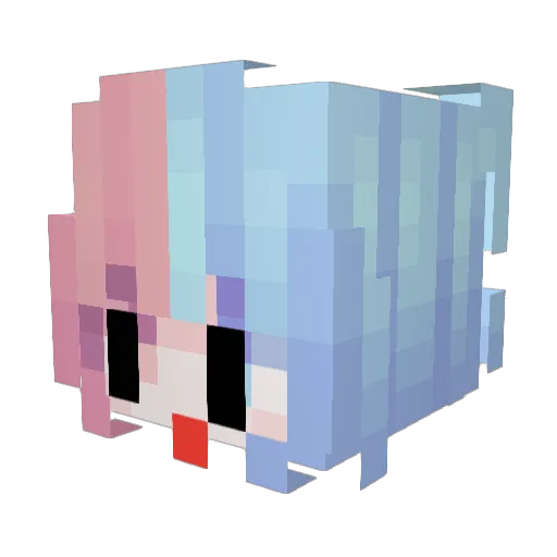 OtO1022 Minecraft avatar head, 3D render