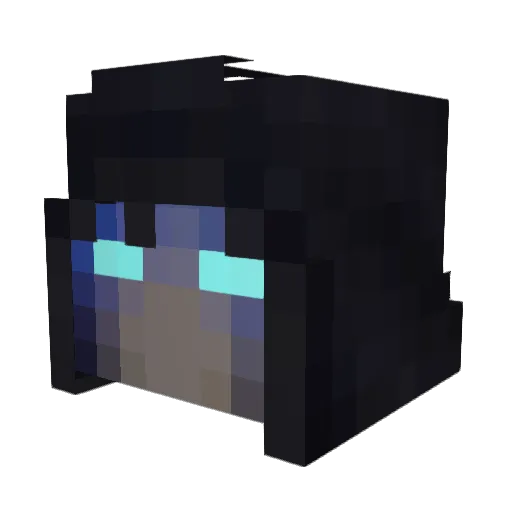 OtSider Minecraft avatar head, 3D render