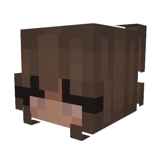 Ota_69 Minecraft avatar head, 3D render