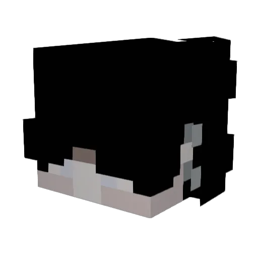 Otaaku Minecraft avatar head, 3D render