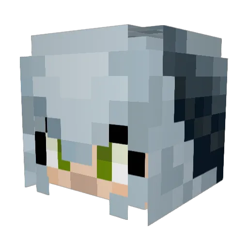 Otachint Minecraft avatar head, 3D render