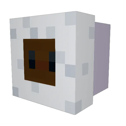 Otacowu Minecraft avatar head, 3D render