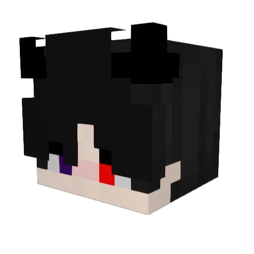 Otacute Minecraft avatar head, 3D render